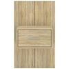 vidaXL Wall-mounted Bedside Cabinet Sonoma Oak