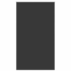 vidaXL Roller Blind Blackout Black 125x210 cm Fabric Width 121.6 cm Polyester