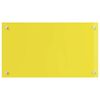 vidaXL Kitchen Backsplash Yellow 70 x 40 x 0.6 cm Tempered Glass