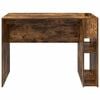 vidaXL Desk Smoked Oak 109 x 50 x 78 cm Engineered Wood