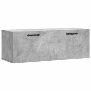 vidaXL Wall Cabinet Concrete Grey 100x36,5x35 cm Engineered Wood