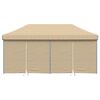 vidaXL Party Tent Folding Beige 292 x 580 x 315 cm Oxford Fabric