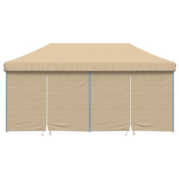 vidaXL Party Tent Folding Beige 292 x 580 x 315 cm Oxford Fabric