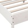 vidaXL Bed Frame without Mattress White 180x200 cm Super King Solid Wood Pine