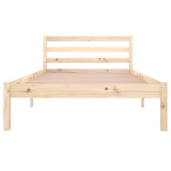 vidaXL Bed Frame without Mattress Solid Wood Pine 100x200cm
