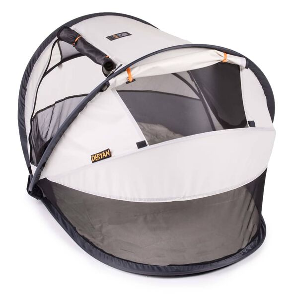 DERYAN Pop-up Travel Cot Peuter Luxe with Mosquito Net Cream