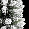 vidaXL Artificial Christmas Tree with 150 LEDs Green and white 120 cm