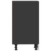vidaXL Bottom Cabinet Riga Black 40x44.5x81.5 cm Engineered Wood