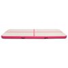 vidaXL Inflatable Gymnastics Mat with Pump 300x100x20 cm PVC Pink