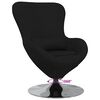 vidaXL Egg Chair Black 63 x 73 x 90 cm Fabric