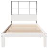 vidaXL Bookcase Bed without Mattress White 90x200cm Solid Wood Pine