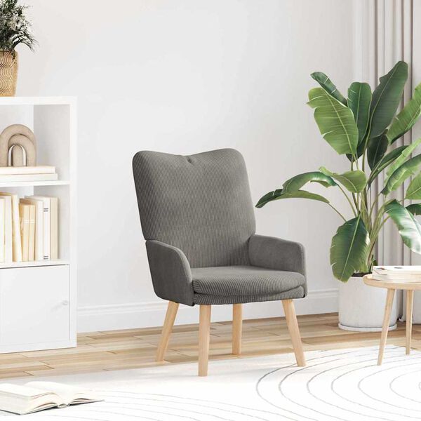 vidaXL Armchair Light Grey 63 x 67 x 94 cm Sherpa Fabric