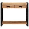 vidaXL Console Table Brown 90 x 33 x 75 cm Solid Acacia Wood
