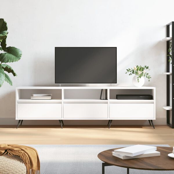 vidaXL TV Cabinet White 150x30x44.5 cm Engineered Wood