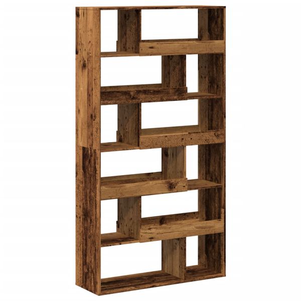 vidaXL Bookcase Old Wood 100x33x187.5 cm Engineered Wood