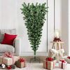 vidaXL Upside-down Artificial Pre-lit Christmas Tree with Ball Set