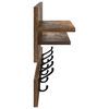 vidaXL Wall-Mounted Coat Rack with Shelf Smoked Oak 90 x 15 x 36 cm
