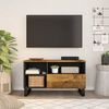 vidaXL TV Cabinet 80x33x46 cm Solid Wood Mango&Engineered Wood