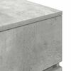 vidaXL Bedside Cabinet with 3 Drawers Concrete Grey 39x35x65 cm