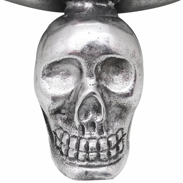 vidaXL Fruit Basket with Skull Feet Aluminium Silver