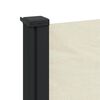 vidaXL Retractable Side Awning Cream 100x500 cm