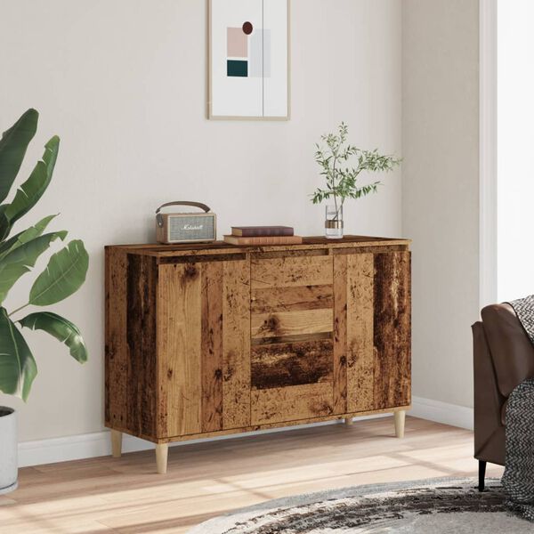 vidaXL Sideboard Old Wood 102x35x70 cm Engineered Wood