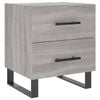 vidaXL Bedside Cabinet Grey Sonoma 40x35x47,5 cm Engineered Wood