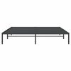 vidaXL Metal Bed Frame without Mattress Black 200x200cm