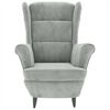 vidaXL Armchair Light Grey Velvet