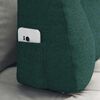 vidaXL Back Pillow Dark Green 80 x 24 x 50 cm Fabric