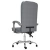 vidaXL Massage Reclining Office Chair Light Grey Fabric