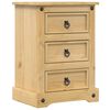 vidaXL Bedside Cabinet Corona 45x35x64 cm Solid Wood Pine
