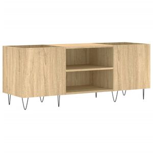 vidaXL Record Cabinet Sonoma Oak 121x38x48 cm Engineered Wood