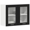 vidaXL Hanging Cabinet Lyon Black Oak 80 x 31 x 60 cm Engineered Wood
