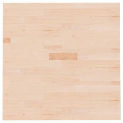 vidaXL Square Table Top 70x70x1.5 cm Untreated Solid Wood Oak