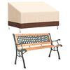 vidaXL 2-Seater Bench Cover Beige 137x97x48/74 cm 600D Oxford