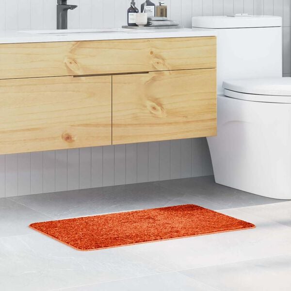 vidaXL Anti-slip Bath Mat Orange 50 x 80 cm PP