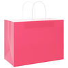 vidaXL Paper Bags 50 pcs with Handles Pink 32x17x25 cm