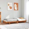 vidaXL Bed Frame without Mattress Wax Brown 90x190 cm Single Solid Wood Pine