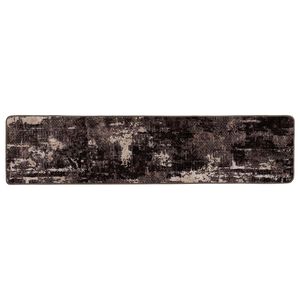 vidaXL Rug Runner MARSA Black 50 x 100 cm Polyester and PVC