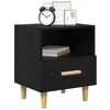 vidaXL Bedside Cabinet 2 pcs Black Oak 40 x 35 x 47 cm Engineered Wood