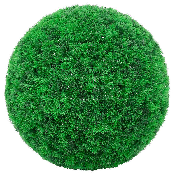vidaXL Artificial Boxwood Balls with LED Lights 2 pcs Green 35 cm