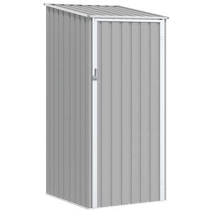 vidaXL Garden Shed Grey 87x98x159 cm Galvanised Steel