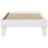 vidaXL Bed Frame without Mattress White 100x200 cm Solid Wood Pine