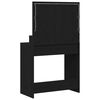 vidaXL Dressing Table Black Oak 79 x 41 x 135 cm Engineered Wood