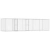 vidaXL Dog Cage Silver 800 x 200 x 200 cm Galvanised Steel