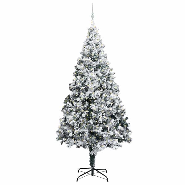 vidaXL Christmas Tree with 300 LEDs with Stand Green 300 cm PVC