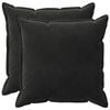 vidaXL Cushion with Pillow HOUTEN 2 pcs Black Velvet