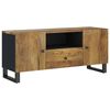 vidaXL TV Cabinet 105x33.5x46 cm Solid Wood Mango&Engineered Wood