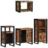 vidaXL Bathroom Furniture Set with Drawer 4 pcs Solid Reclaim Wood